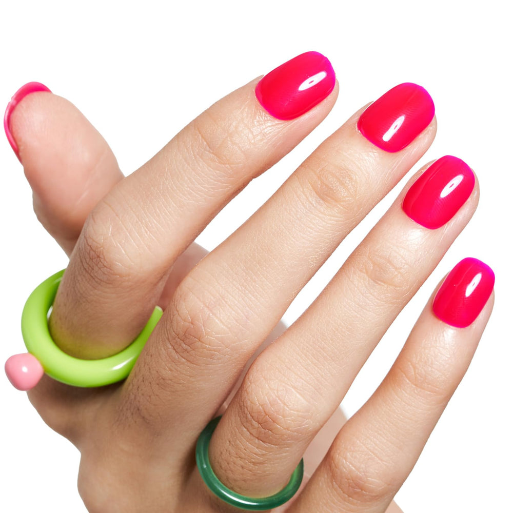 GLAMERMAID adhesive tabs and tools packed for easy at-home application