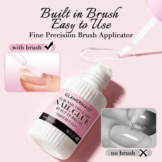 GLAMERMAID brush close-up precision applicator for neat application