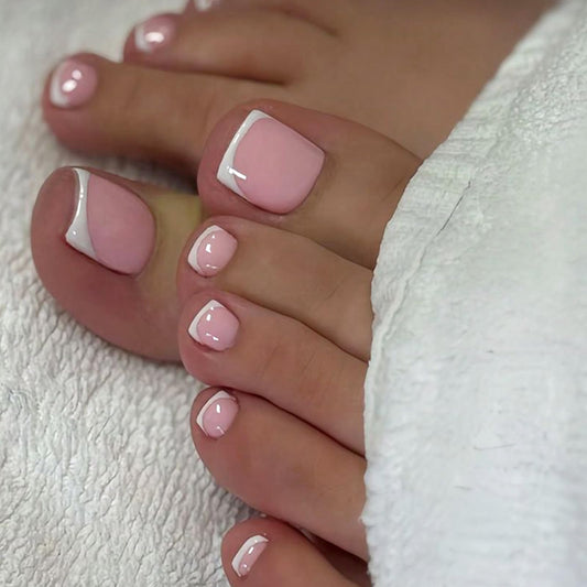 GLAMERMAID close-up of glossy tip texture emphasizing salon shine
