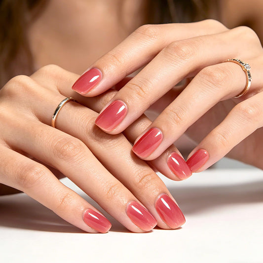 GLAMERMAID close-up of nail tip structure showing thicker fingertip for durability and chip resistance