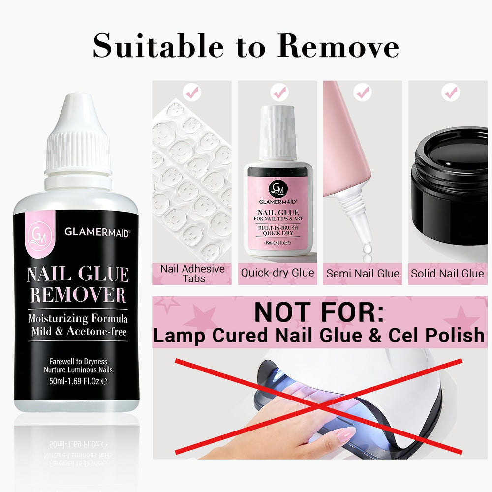GLAMERMAID nail and cuticle close-up showing moisturizing effect