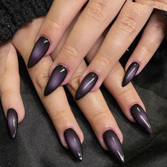 GLAMERMAID close-up of black-to-pink ombre surface highlighting glossy gel finish