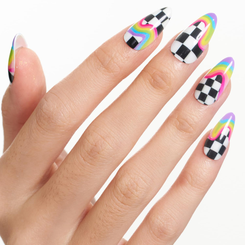GLAMERMAID side view of nail structure showing durable double-layer benefit