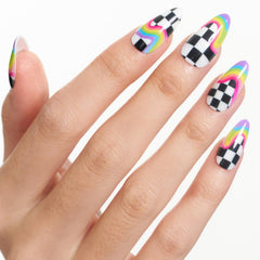GLAMERMAID side view of nail structure showing durable double-layer benefit