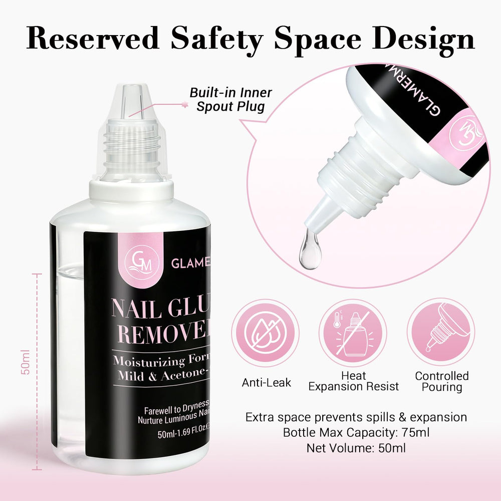 GLAMERMAID bottle beside ruler to show 50ml compact size