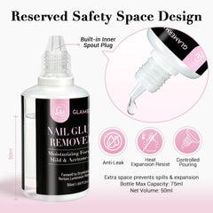 GLAMERMAID bottle beside ruler to show 50ml compact size