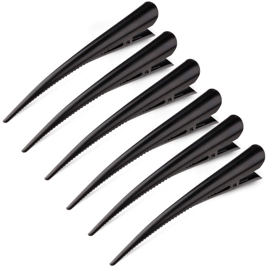 GLAMFIELDS front view of six long alligator clips showing durable hold benefit