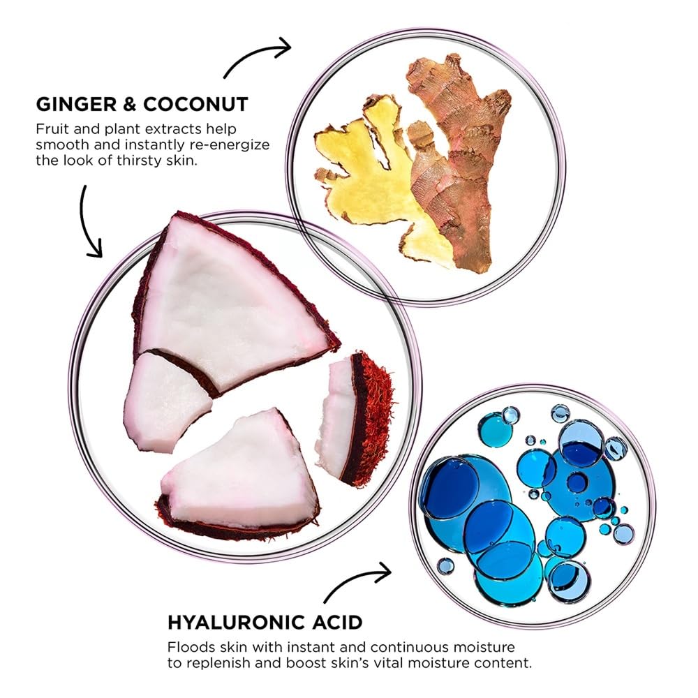 Glamglow mask applied on model demonstrating cooling comfort and instant skin relief