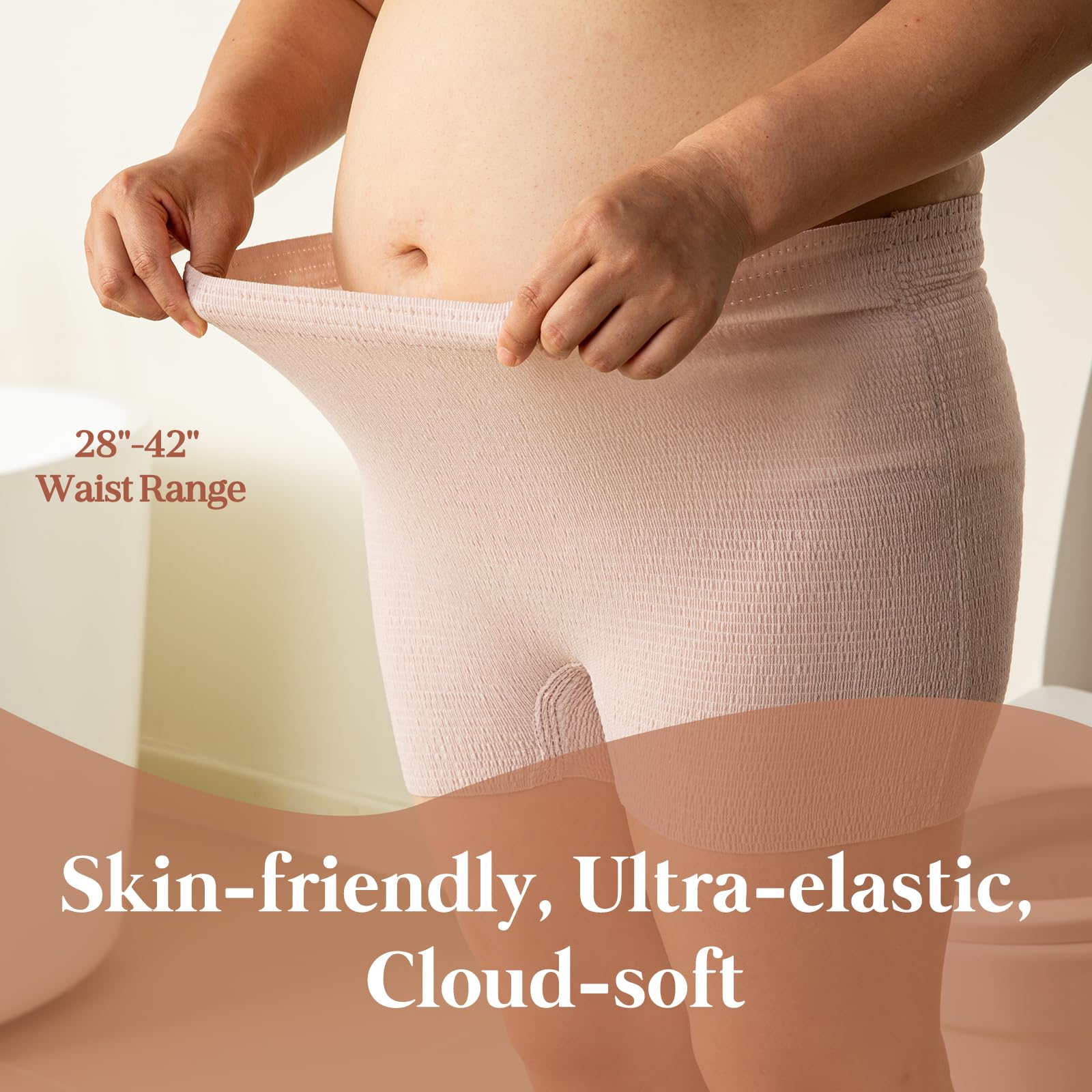 Glamommy large postpartum pads close-up highlighting absorbent core for heavy flow