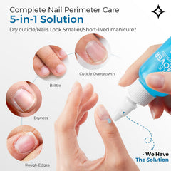 Glamonade being applied to cuticle demonstrating fast softening and easier cleanup