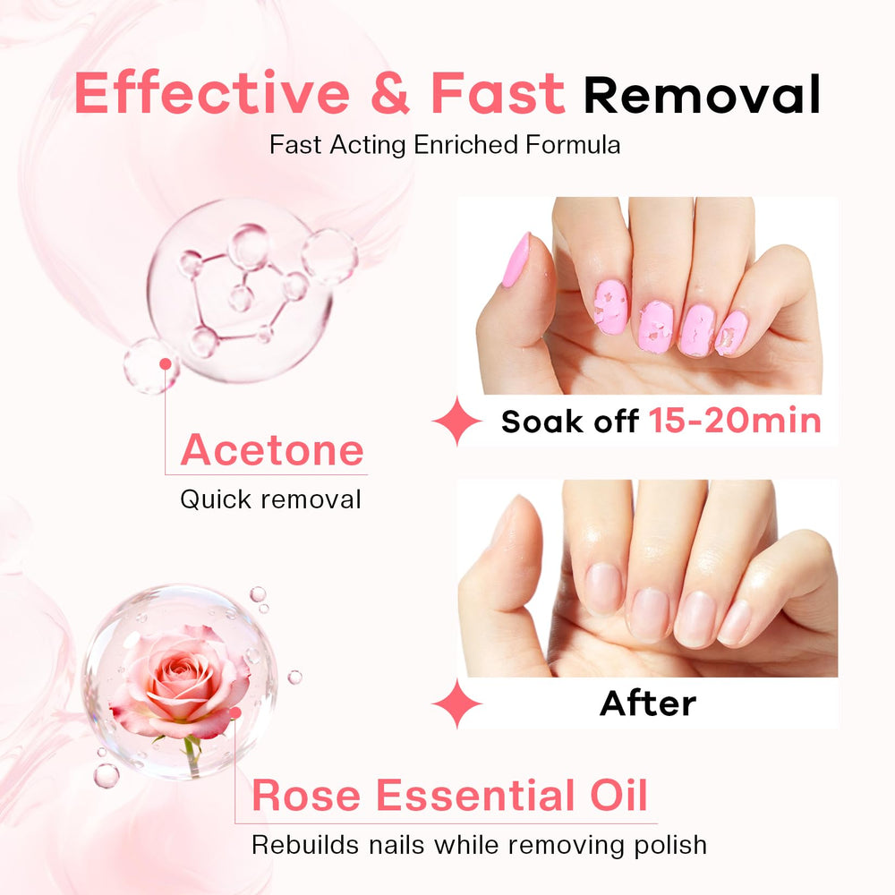 Glamonade cuticle pusher removing softened polish precisely