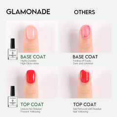Glamonade drying demonstration showing quick-dry finish for time-saving
