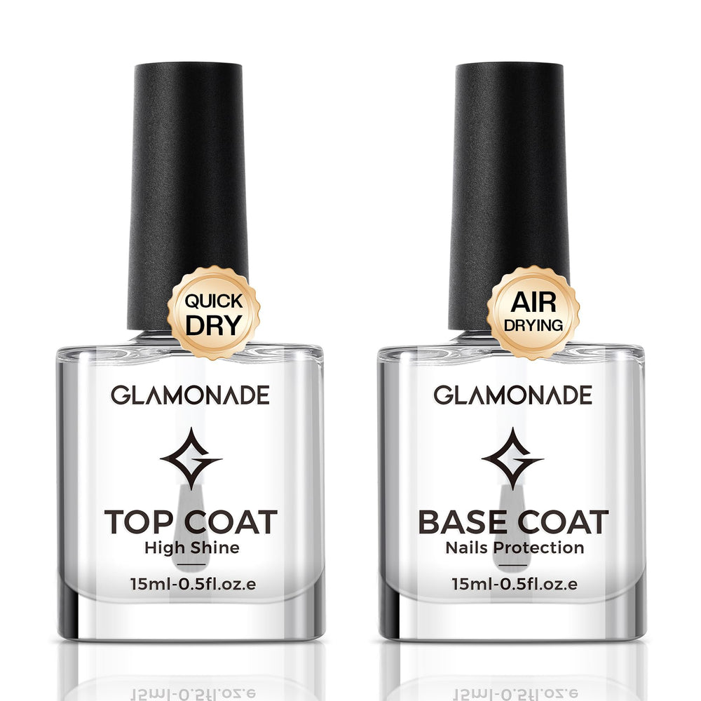 Glamonade front bottle showing clear base and top coat for reliable protection