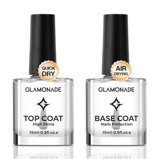 Glamonade front bottle showing clear base and top coat for reliable protection