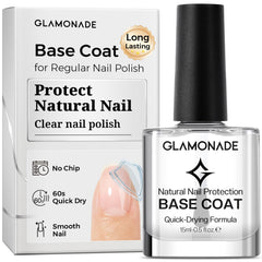Glamonade front bottle view showing clear base coat and size benefit