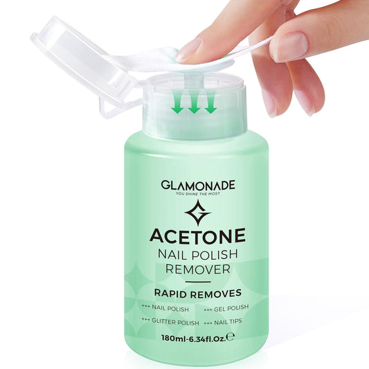 Glamonade front packaging showing bottle and pump for easy dispensing
