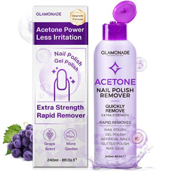 Glamonade front packaging shows product benefits and size