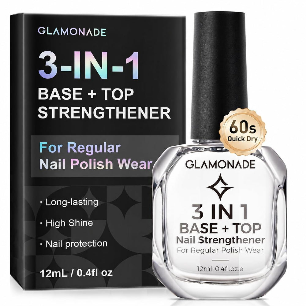 Glamonade bottle front packaging showing brand and sleek design for easy storage