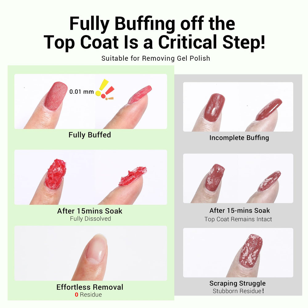 Glamonade being used to soak nails with cotton and foil for fast removal