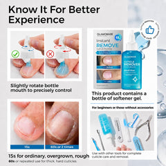 Glamonade used in a pedicure setting demonstrating tidy cuticle prep for toes