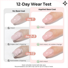 glamonade application on natural nail displaying improved surface for polish