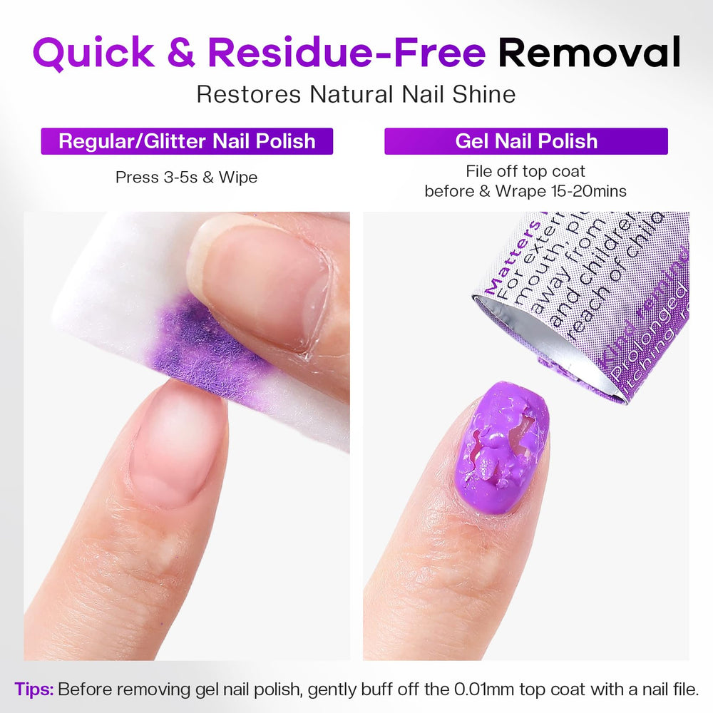 Glamonade single pad close-up showing saturated wipe and effective removal