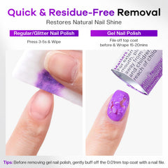 Glamonade single pad close-up showing saturated wipe and effective removal