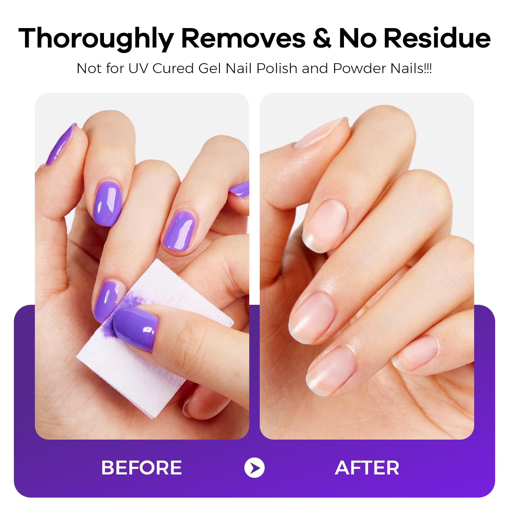 Glamonade formula texture close-up highlighting non-acetone smooth action