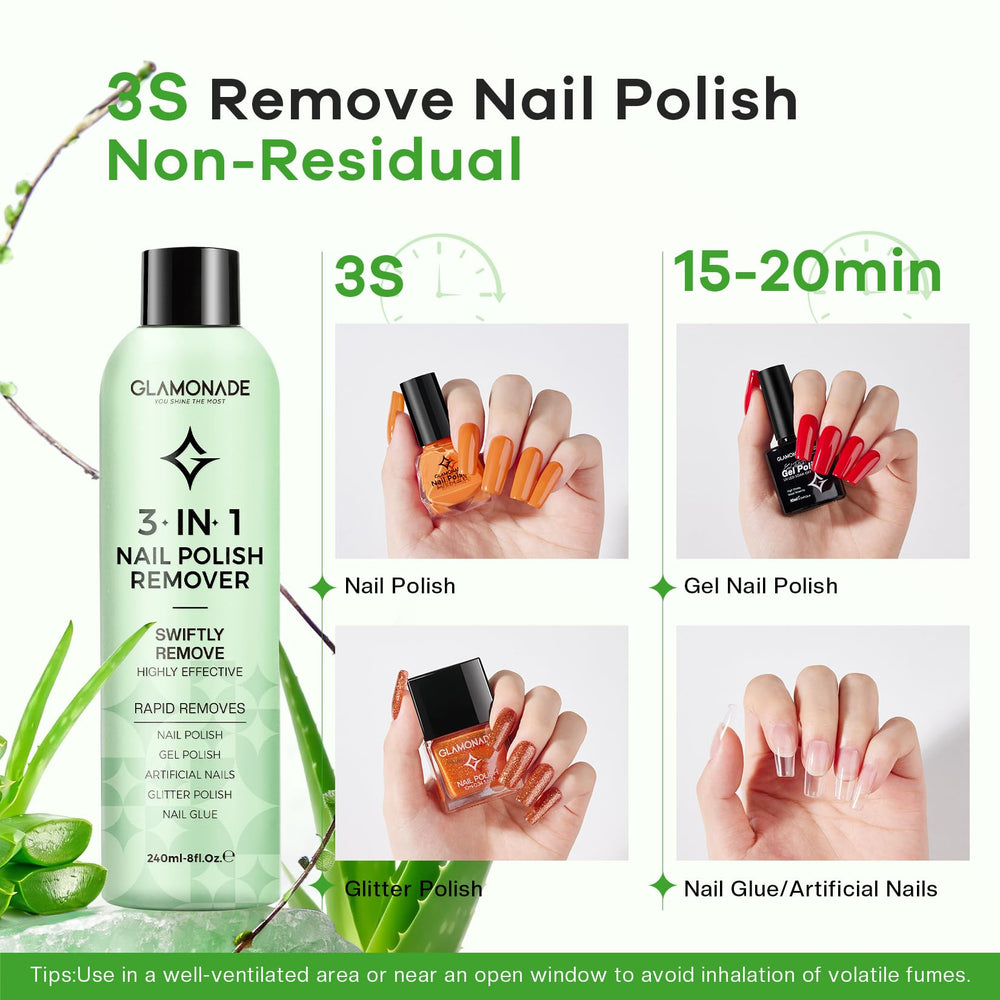 Glamonade remover liquid texture close-up highlighting moisturizing formula