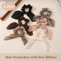 Glaudmeiss scrunchie styled with beach outfit showing versatile fashion use