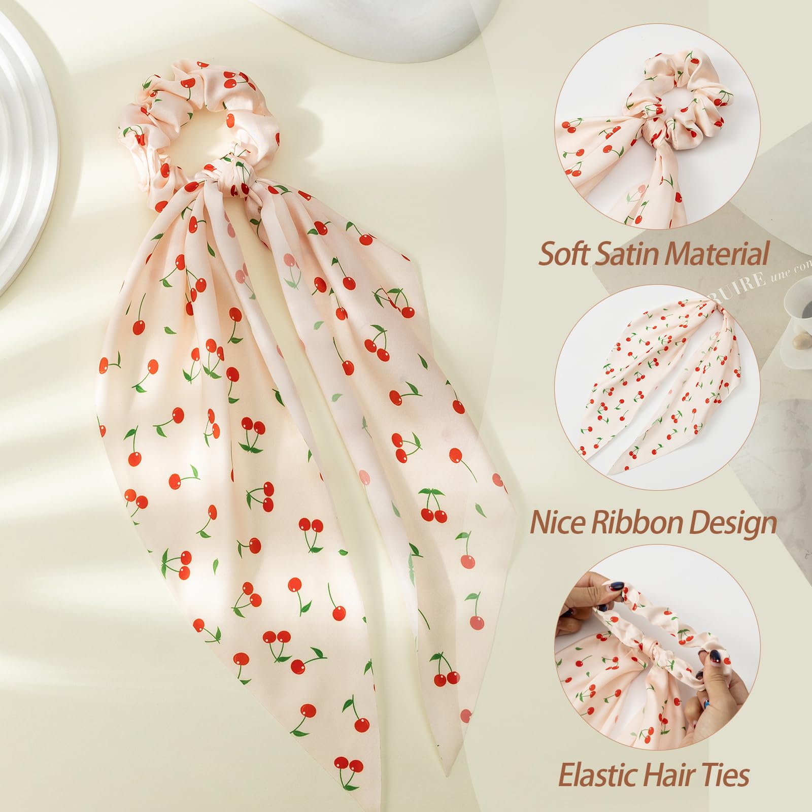Glaudmeiss tied ribbon bow detail demonstrating a decorative finish for ponytails