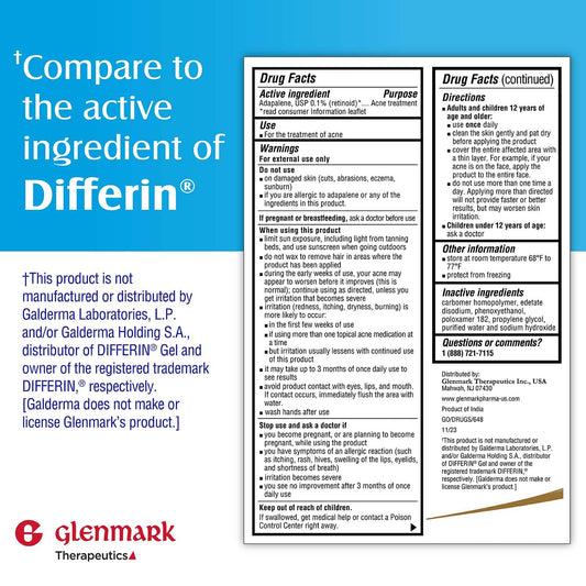 Close-up of Glenmark tube cap and nozzle highlighting precise dispensing