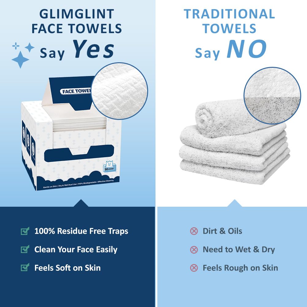 GLIMGLINT towel in hand demonstrating soft durable wipe benefit