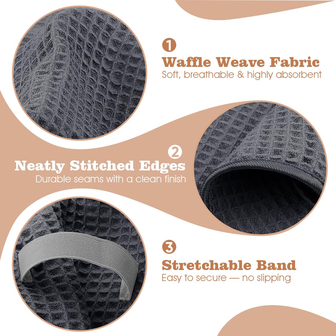 GLIMGLINT towel held in hand showing large 40x26.5 inch coverage