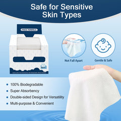 GLIMGLINT wet towel absorbing makeup showing strong absorbency