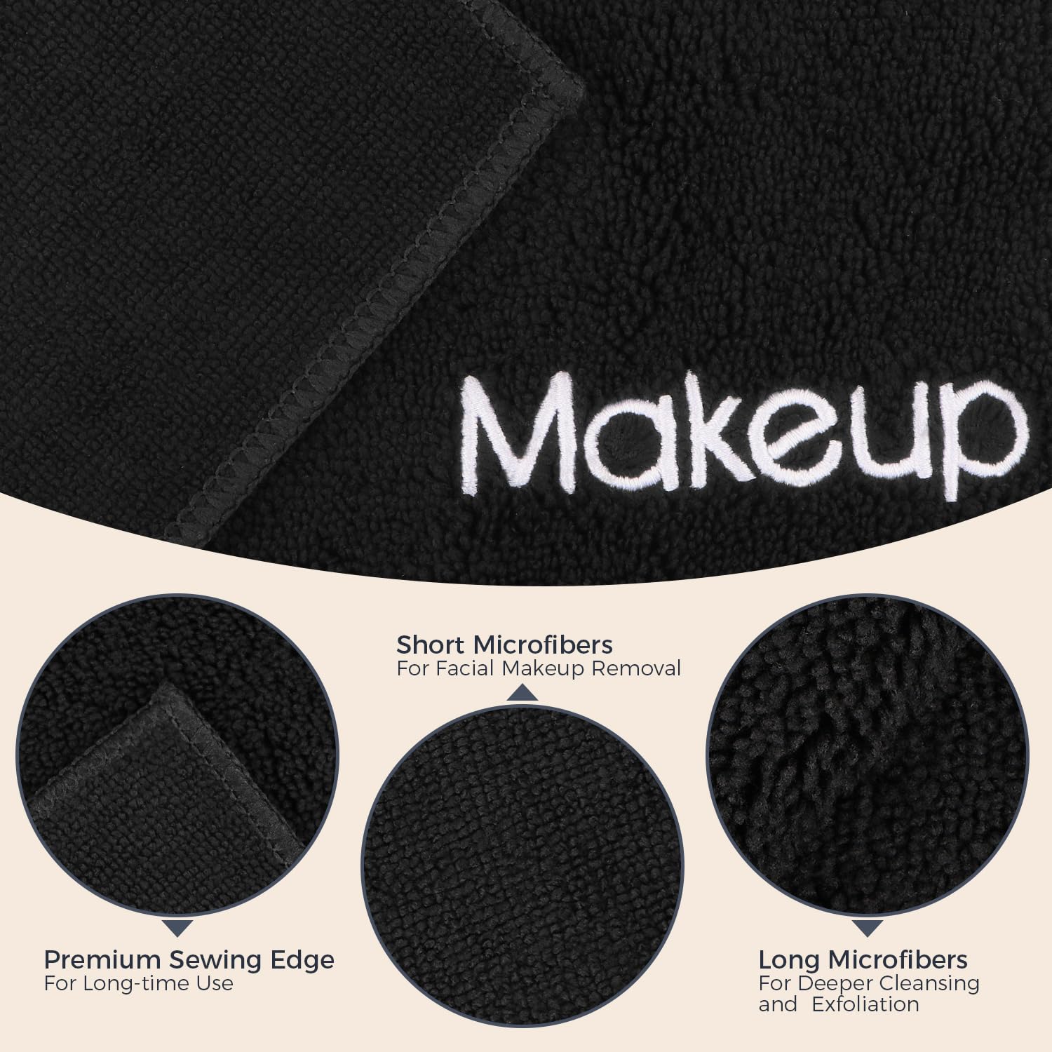 GLIMGLINT wet cloth wiping mascara demonstrating effective removal without harsh rubbing benefit