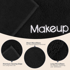 GLIMGLINT wet cloth wiping mascara demonstrating effective removal without harsh rubbing benefit