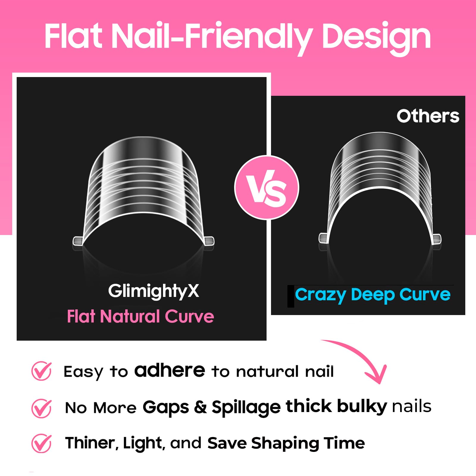 GlimightyX in-use on finger demonstrating neat polygel application control