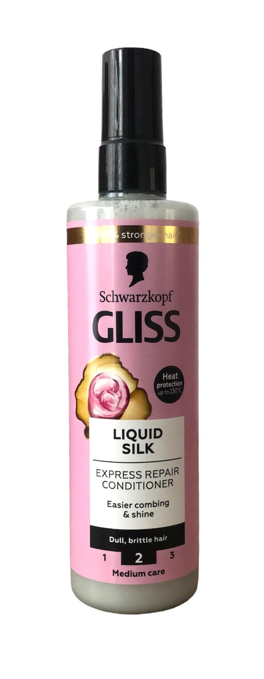 GLISS front packaging 200ml bottle showing label and winter edition benefit
