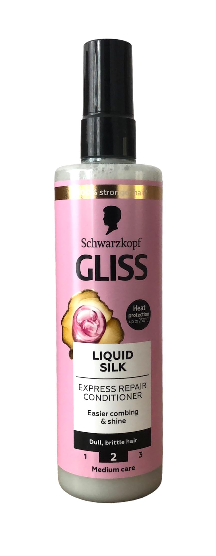 GLISS mist in hair being applied for instant detangling and added shine