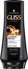 GLISS front packaging of Ultimate Repair Conditioner showing 200 ml and benefits