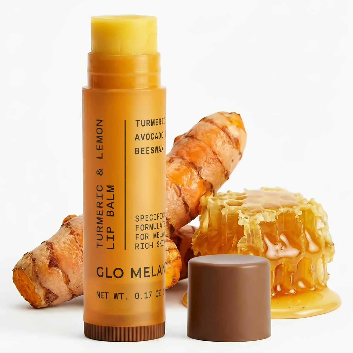 Glo Melanin front packaging showing product and branding, conveys trust