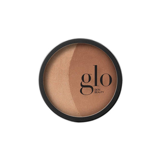 Glo Skin Beauty compact front view showing polished bronzer for natural warmth