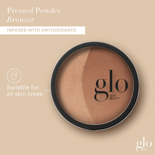 Glo Skin Beauty close-up texture of pressed mineral bronzer for seamless blend