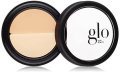 Glo Skin Beauty duo compact front view showing two shades and compact design benefit