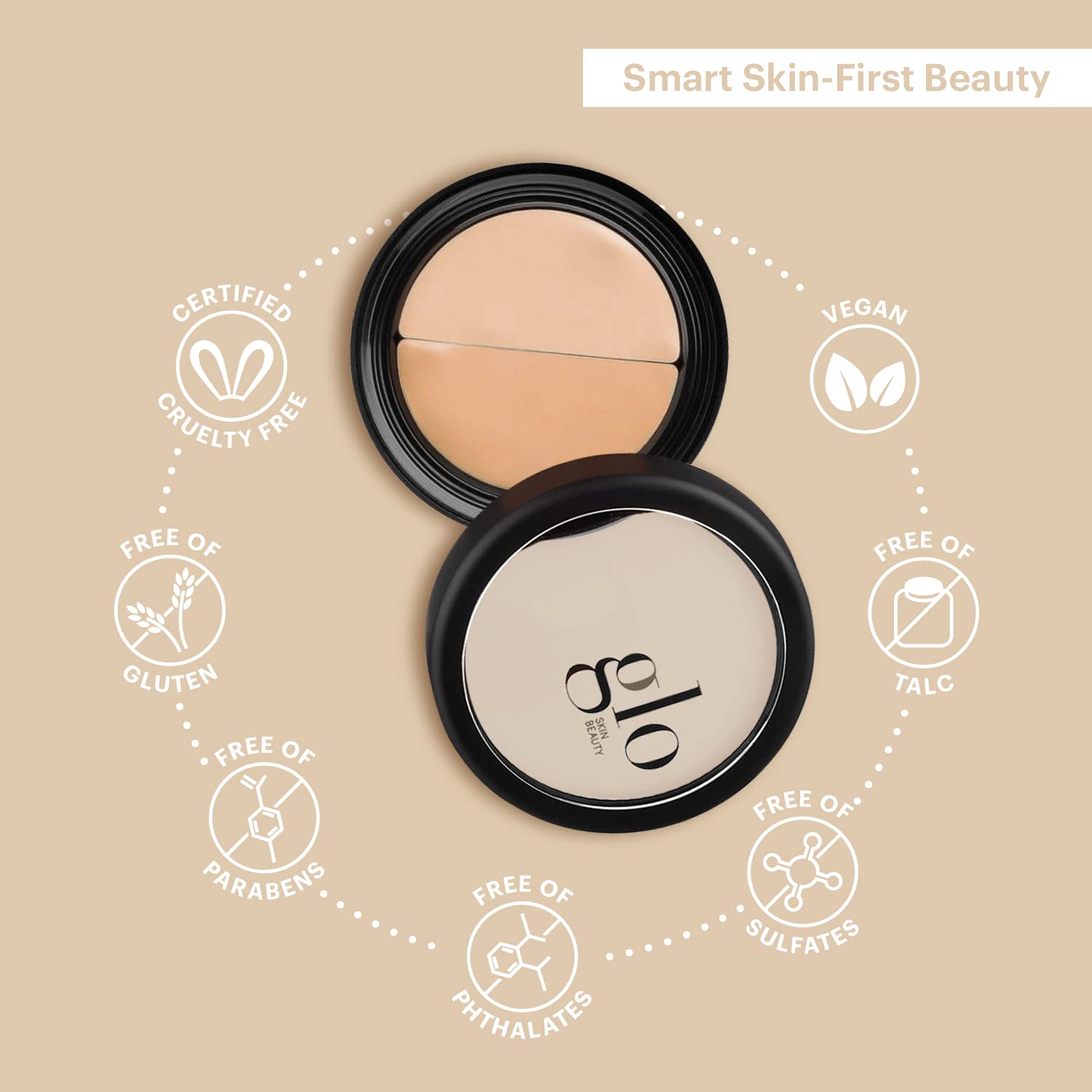 Glo Skin Beauty texture close-up showing silky formula for smooth application benefit
