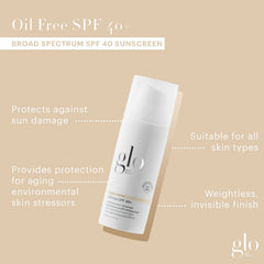 Glo Skin Beauty ingredient panel close-up, highlighting zinc oxide and antioxidants benefits