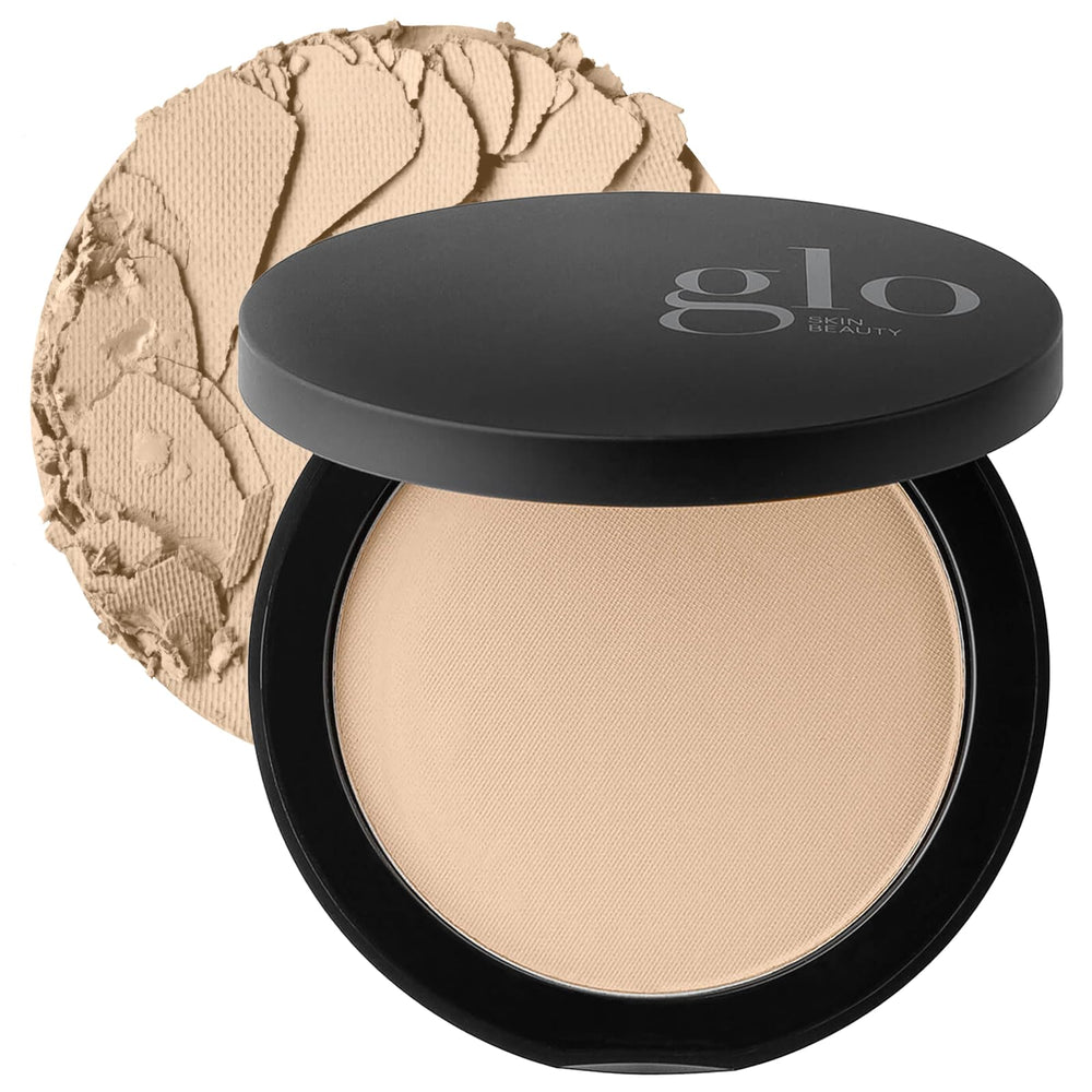 Glo Skin Beauty compact front view showing sleek packaging and portable design