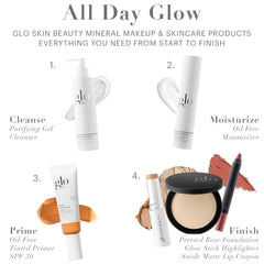 glo skin beauty arm swatch comparison shows color match and even skin tone benefit