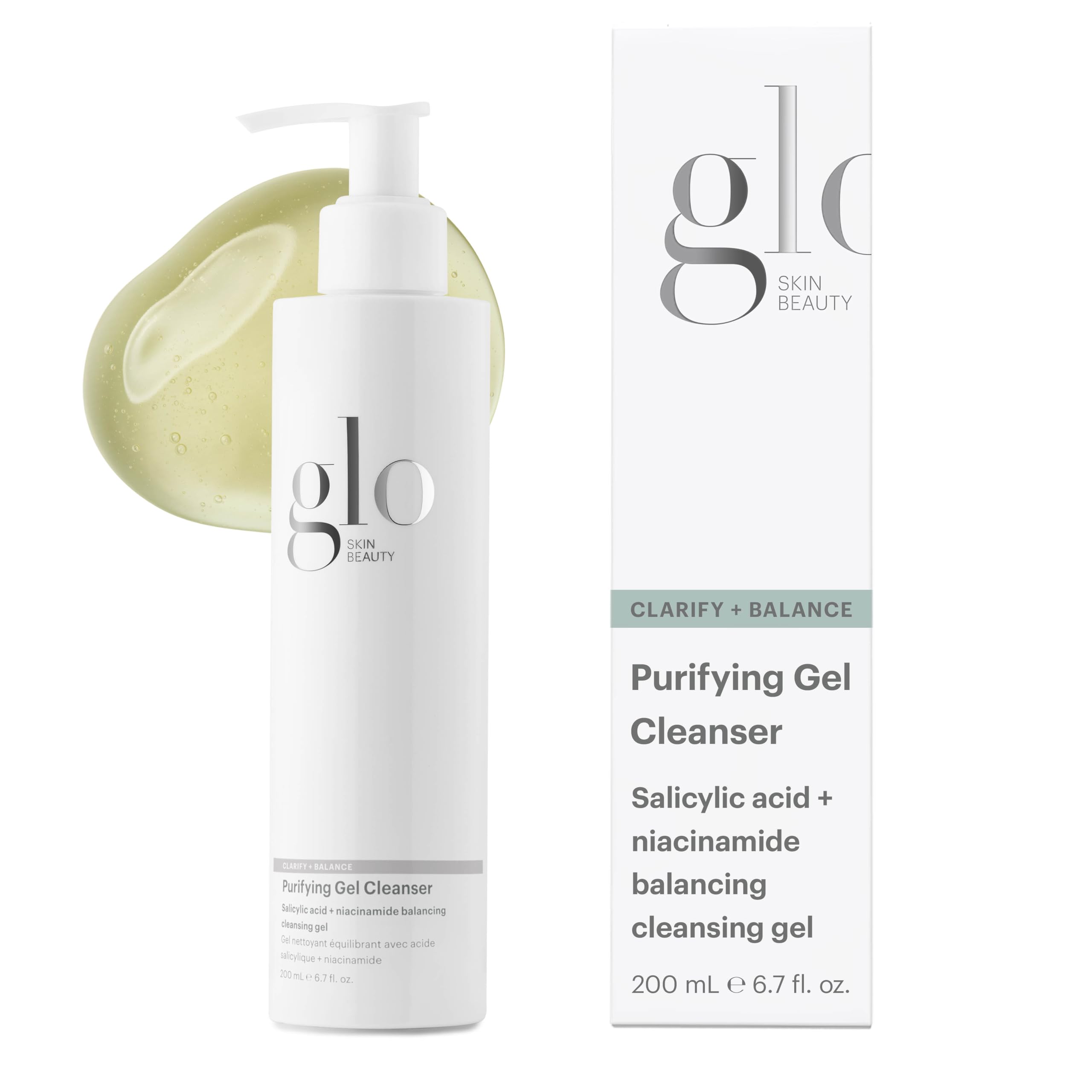 Glo Skin Beauty bottle front-facing shows packaging and easy identification benefit